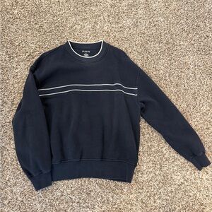 Vintage Crewneck Navy & White Stripe